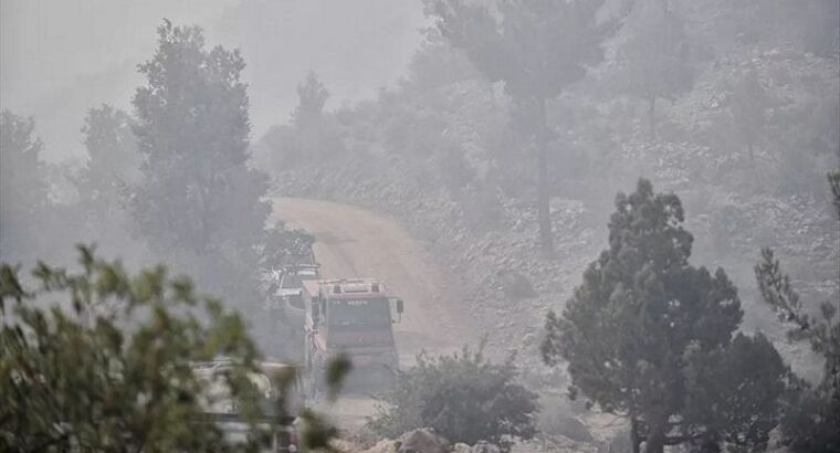 Пожары в Мерсине и Хатае