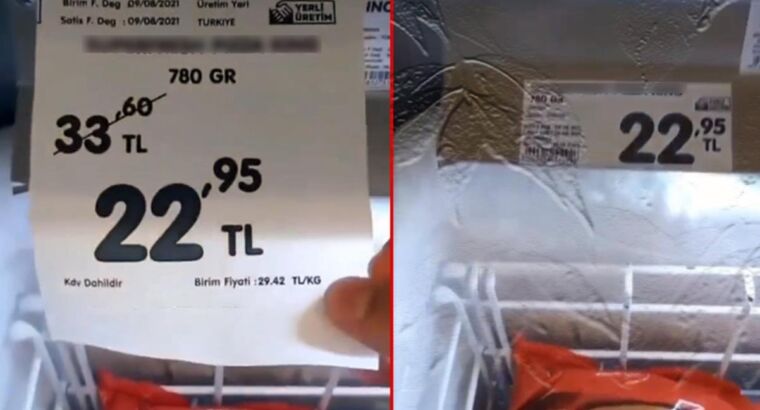 Игра с ценами была опубликована в социальных сетях