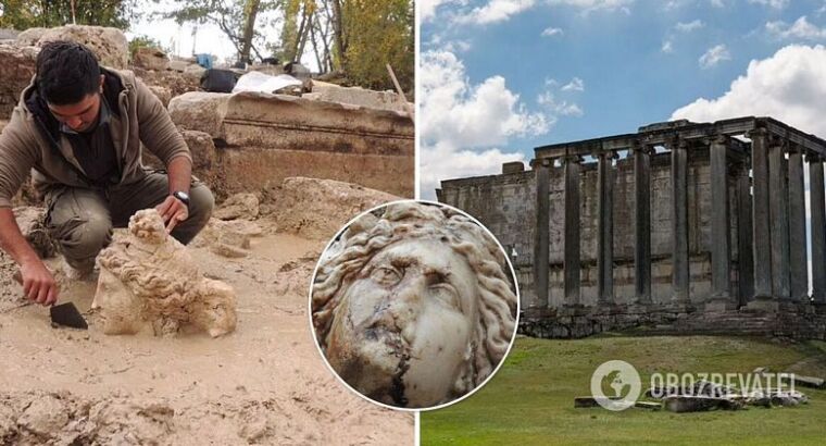 В Турции нашли головы статуй Афродиты и Диониса