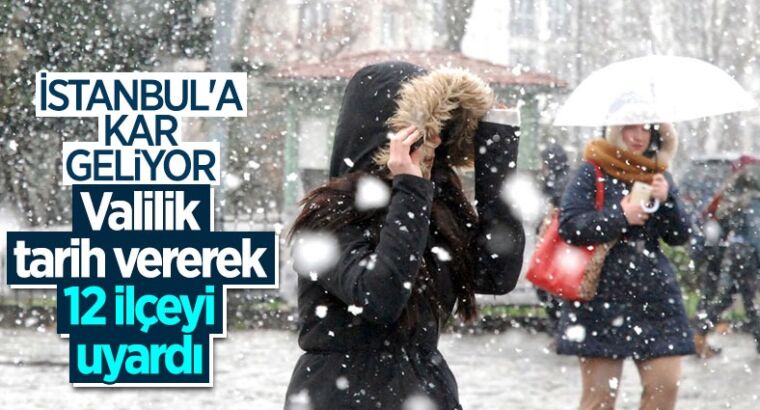 Предупреждение о снегопаде от губернатора Стамбула