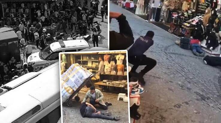 В районе Беязыт в Стамбуле прошла потасовка между двумя группировками