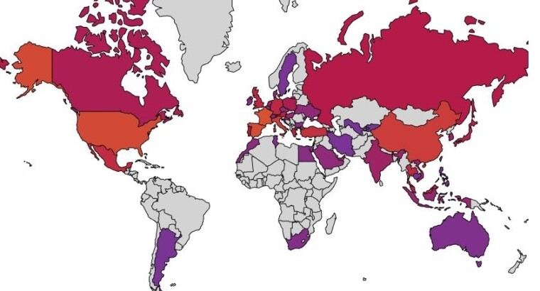 Самые популярные для посещения страны в мире