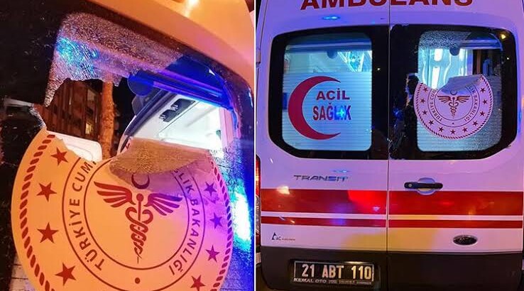 Нападение на машину скорой помощи в Диярбакыре