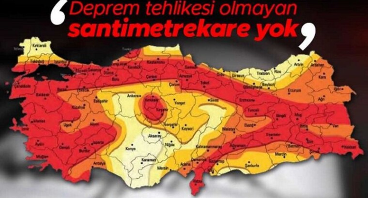 В Турции нет ни одного квадратного сантиметра, где нет опасности землетрясения