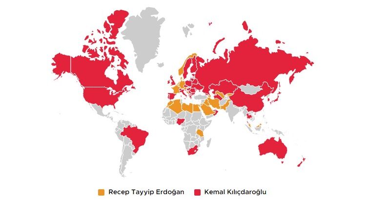 Результаты голосования на президентских выборах во втором туре граждан за рубежом