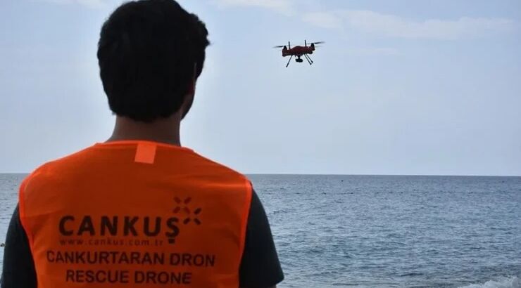 Дроны-спасатели под названием Cankuş будут спасать людей на пляжах Кемера