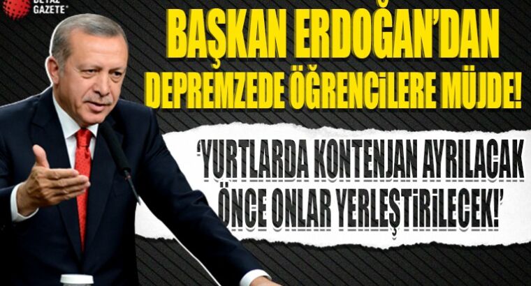 Хорошие новости от президента Турции для студентов, пострадавших от землетрясения