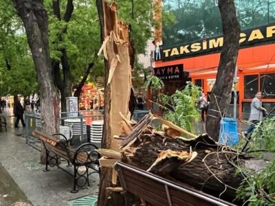 В Анкаре прошел сильный шторм