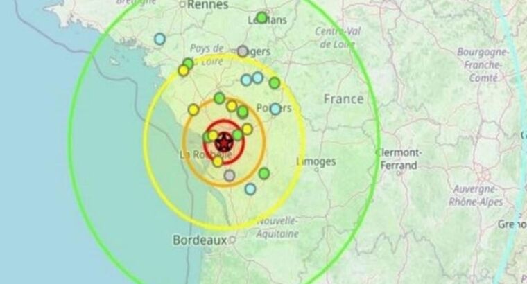 Во Франции произошло одно из самых больших в истории страны землетрясений