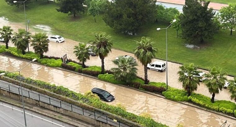 Провинция Самсун снова оказалась затоплена в результате сильных осадков