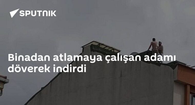 Человека, который хотел спрыгнуть с крыши, получил за это