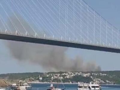 В округе Бейкоз в Стамбуле вспыхнул пожар