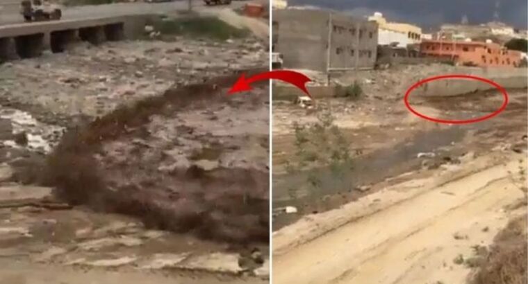 Черный поток воды, который унес тысячи людей в Ливии, был запечатлен на видеокамерах