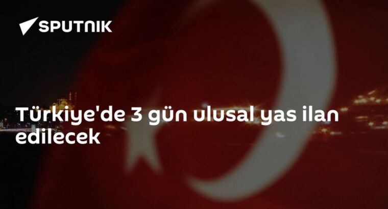 В Турции также будет введен трехдневный траур
