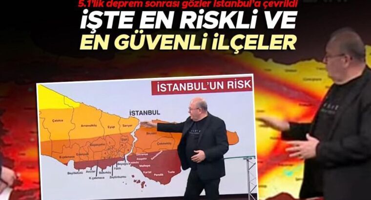 Какие самые безопасные, а какие самые опасные районы Стамбула в плане риска возникновения землетрясения