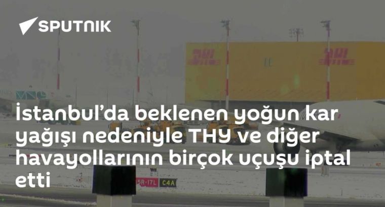 В Стамбуле из-за снегопада отменены рейсы THY и других авиакомпаний