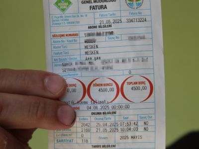 В Адане мужчина получил счёт за воду на 4 500 лир: «Даже с бассейном столько не вышло бы»