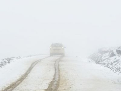 В июле в Байбурте выпал снег