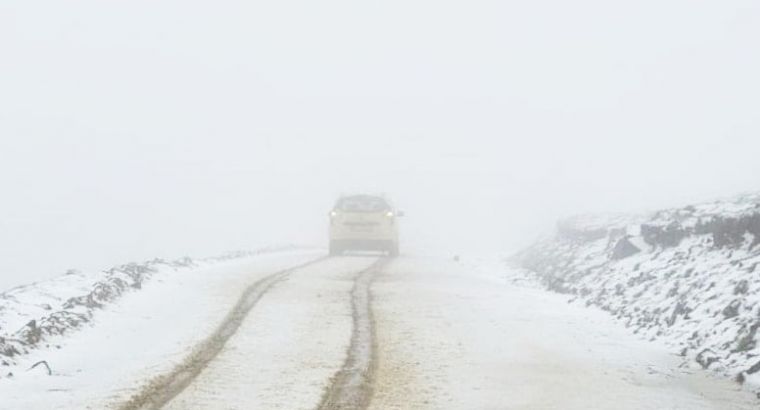 В июле в Байбурте выпал снег
