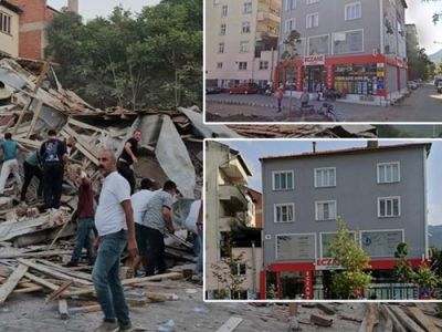 Землетрясение в Сындыргы: здание с магазином на первом этаже обрушилось, выдвинута версия о срезанных колоннах