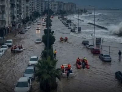 «Это не ИИ»: запад Турции накрыло наводнение