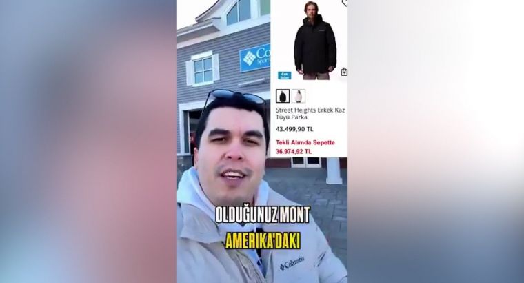 Один и тот же пуховик: в Турции — 36 000 лир, в США — около 6 558 лир