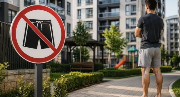 В жилом комплексе TOKİ в Турции мужчинам запретили ходить в шортах